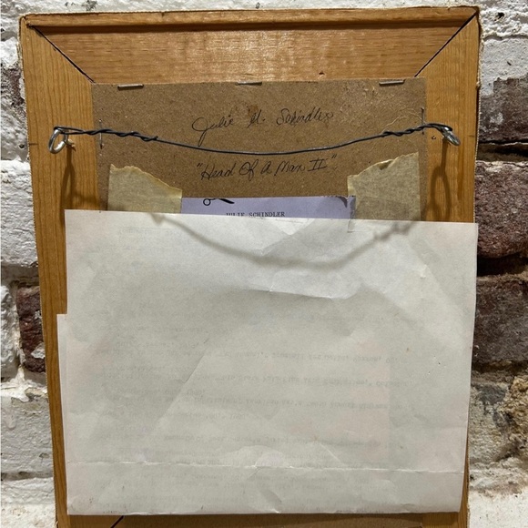 Vintage oil painting titled Head of a Man ll, Head of an Actor. - Picture 8 of 9